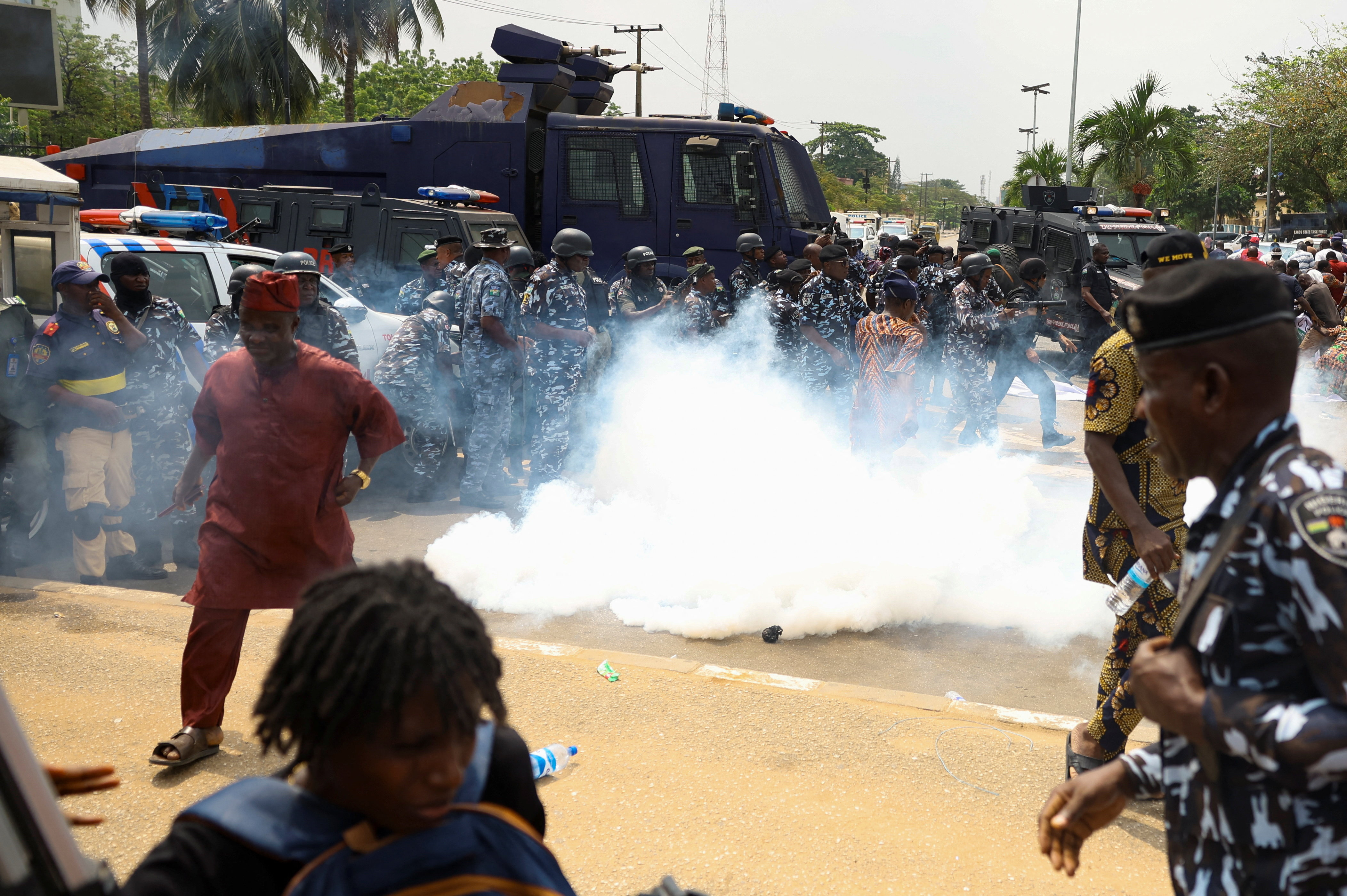 Protest by residents of the Makoko riverine community over the demolition of their stilt houses in Lagos