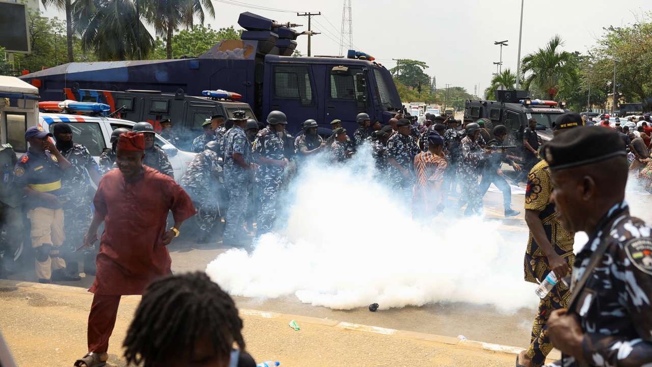 Protest by residents of the Makoko riverine community over the demolition of their stilt houses in Lagos
