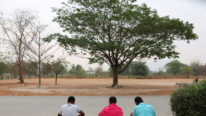 FILE PHOTO: Trafficked scam centre victims in Myanmar are sent to Thailand before repatriation, in Tak