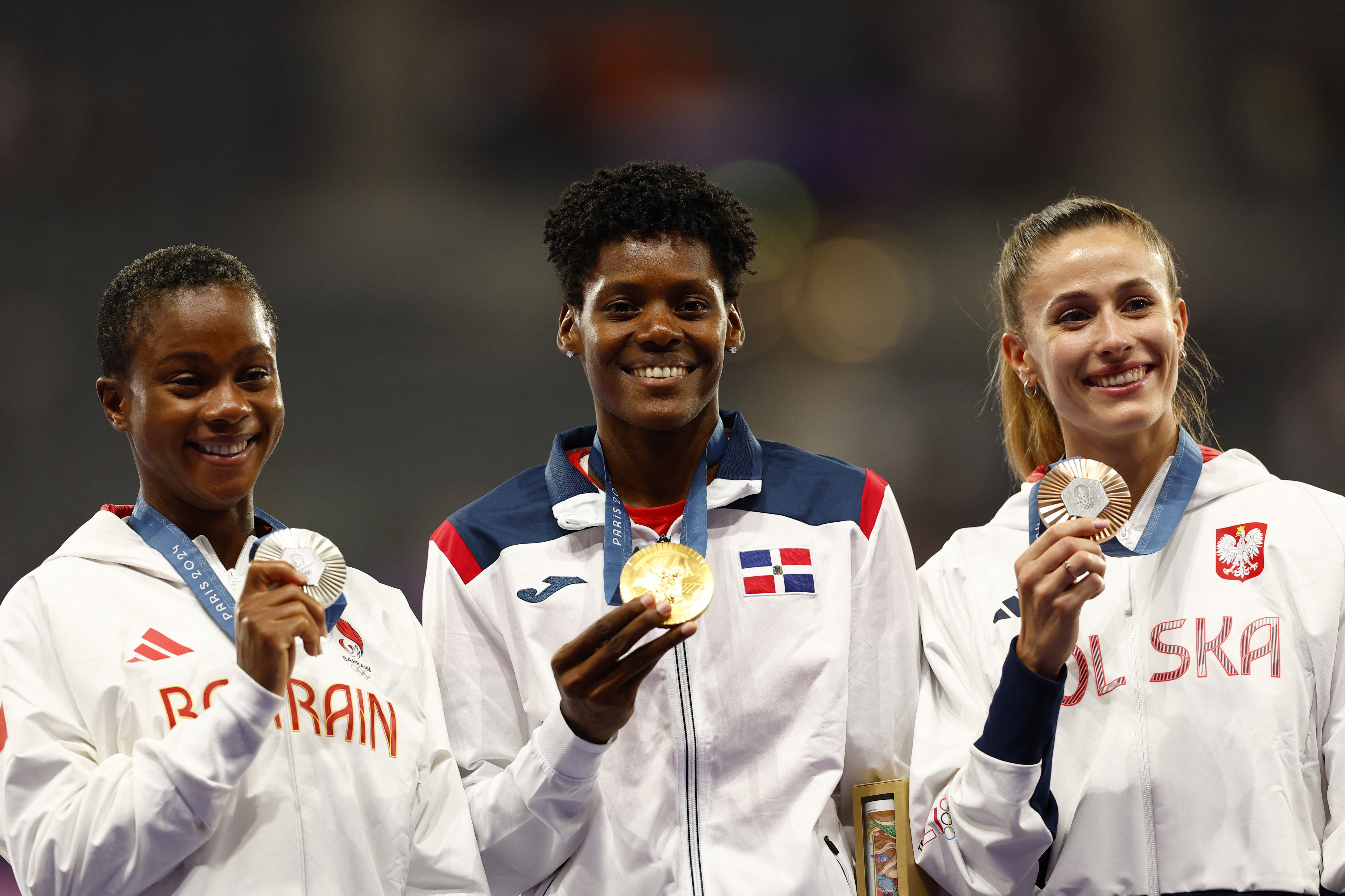 Athletics - Women's 400m Victory Ceremony