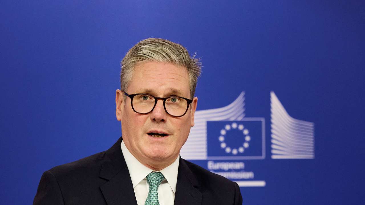 Britain's PM Starmer visit Belgium