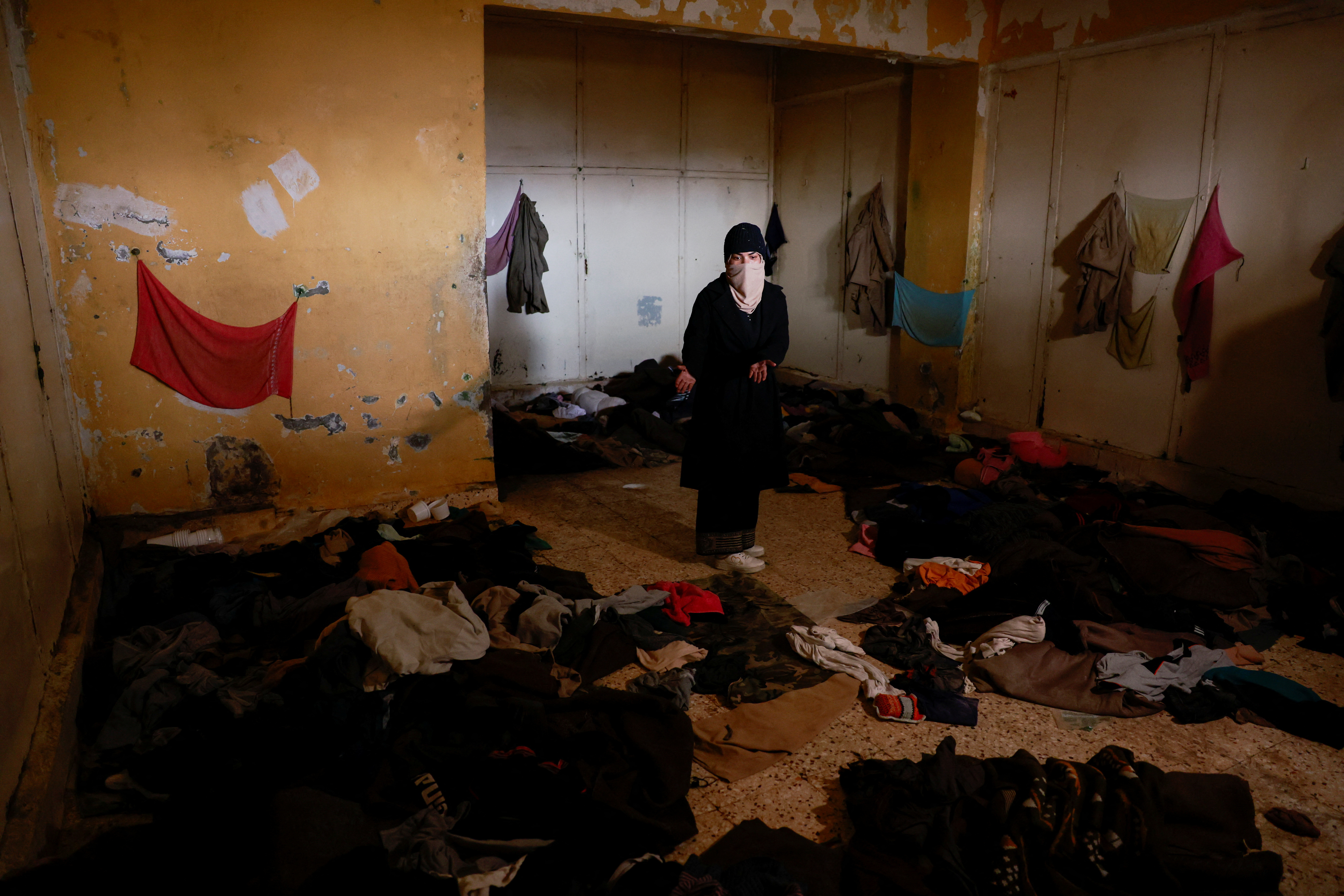 Hayat al-Turki searches Sednaya prison in the hope of finding her relatives