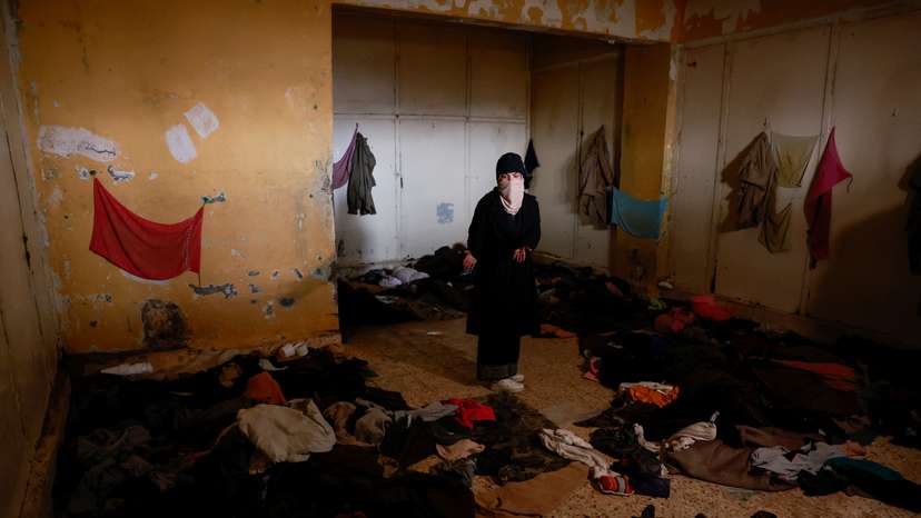 Hayat al-Turki searches Sednaya prison in the hope of finding her relatives