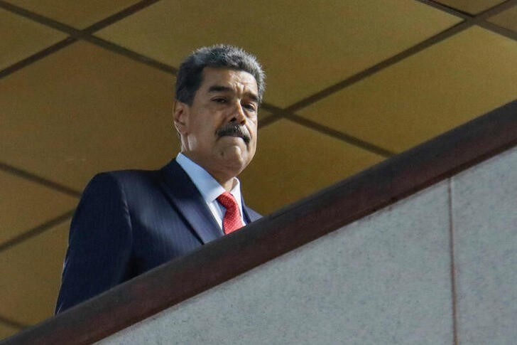 Venezuela's President Nicolas Maduro meets members of the Supreme Court of Justice, in Caracas