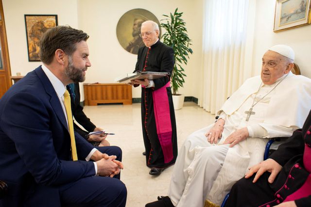 Pope Francis meets with U.S. Vice President JD Vance at the Vatican