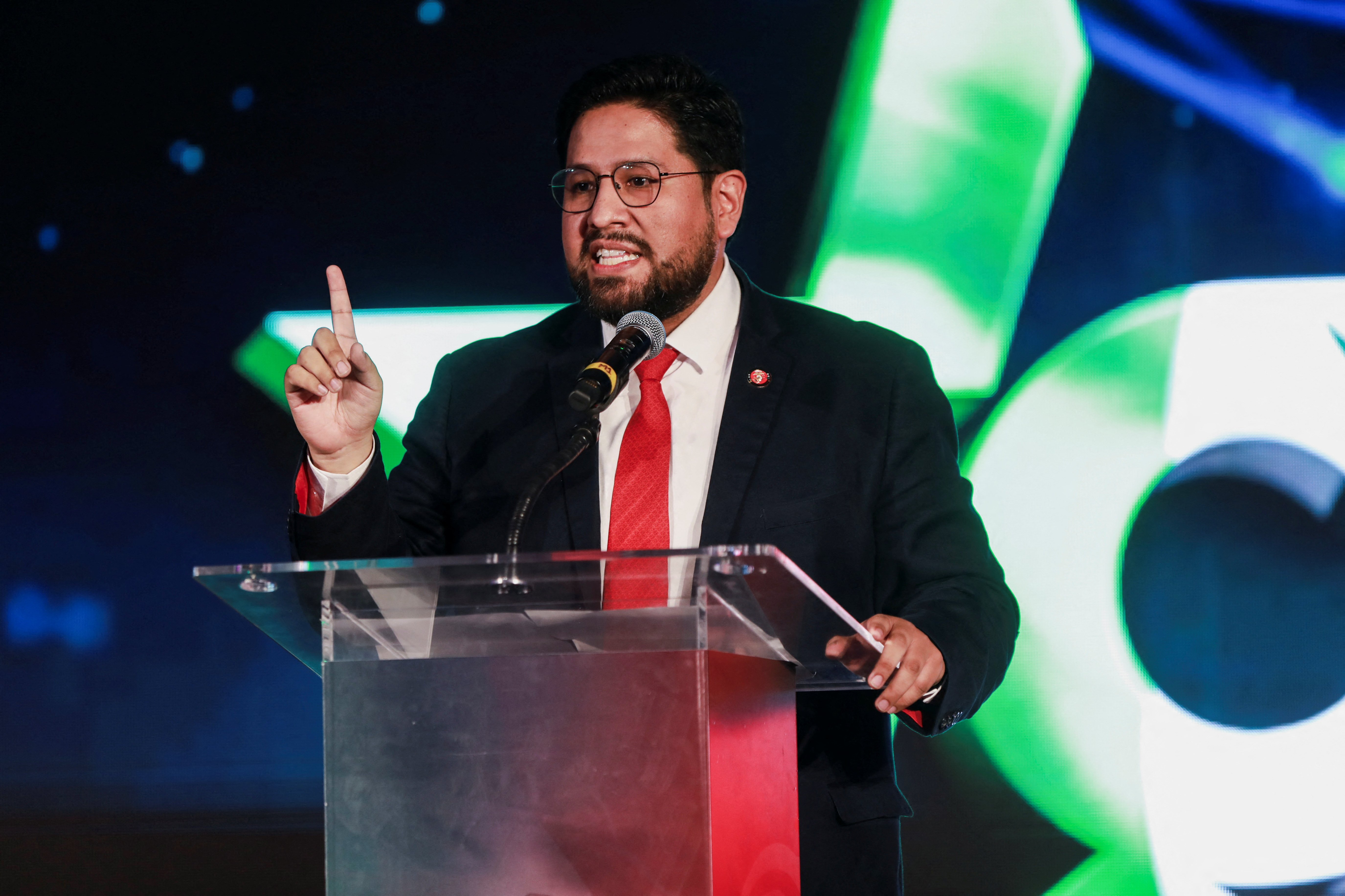 Activists and officials attend the Conservative Political Action Conference (CPAC), in Mexico City