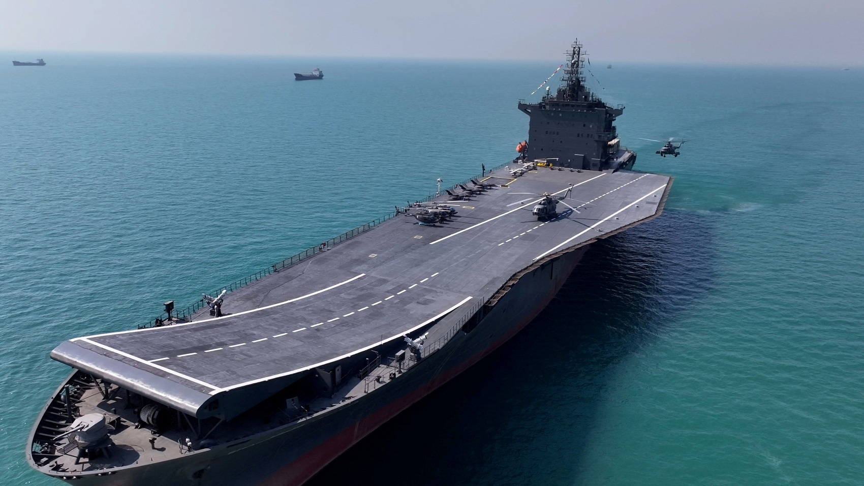 Iran's first drone-carrier warship is seen in southern Iran