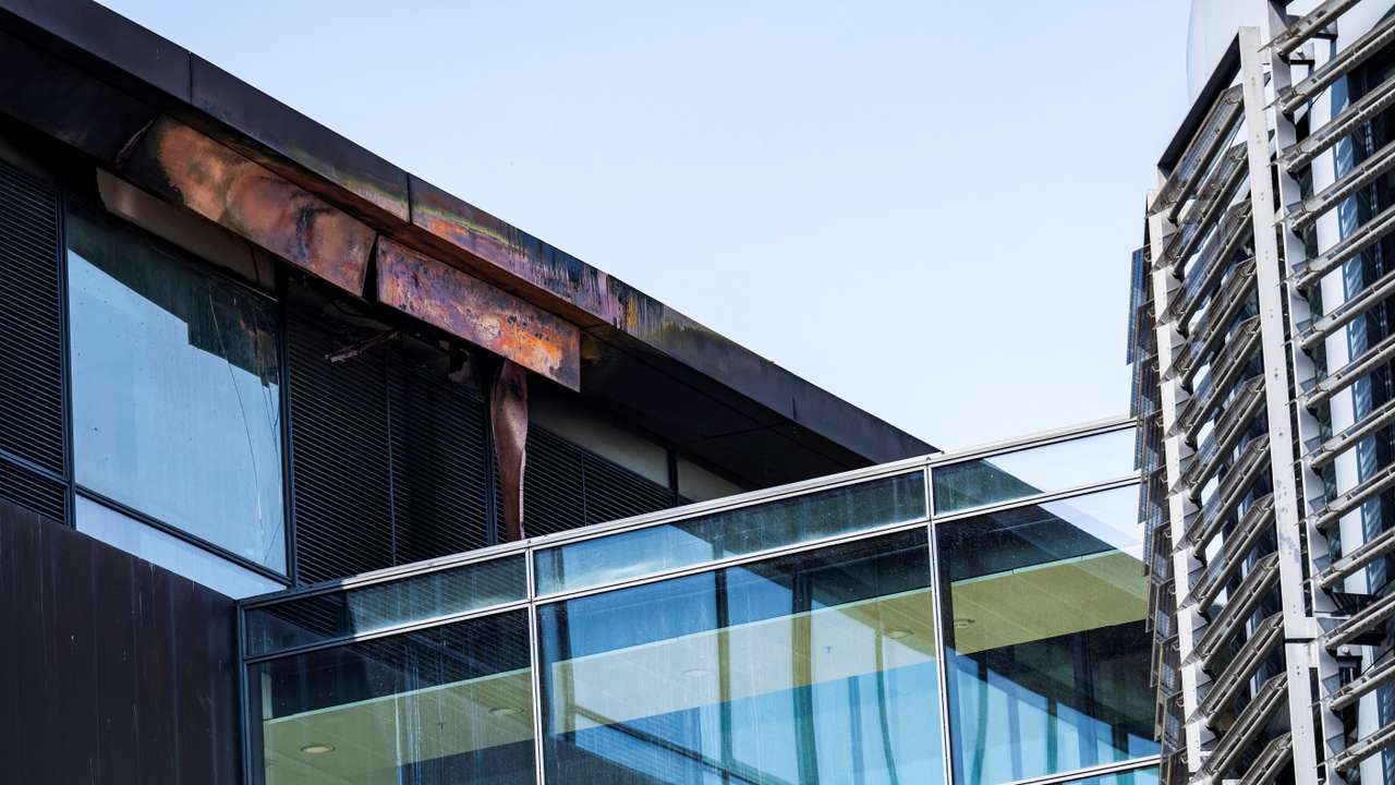 Fire on the roof of the Ministry of Taxation, in Copenhagen