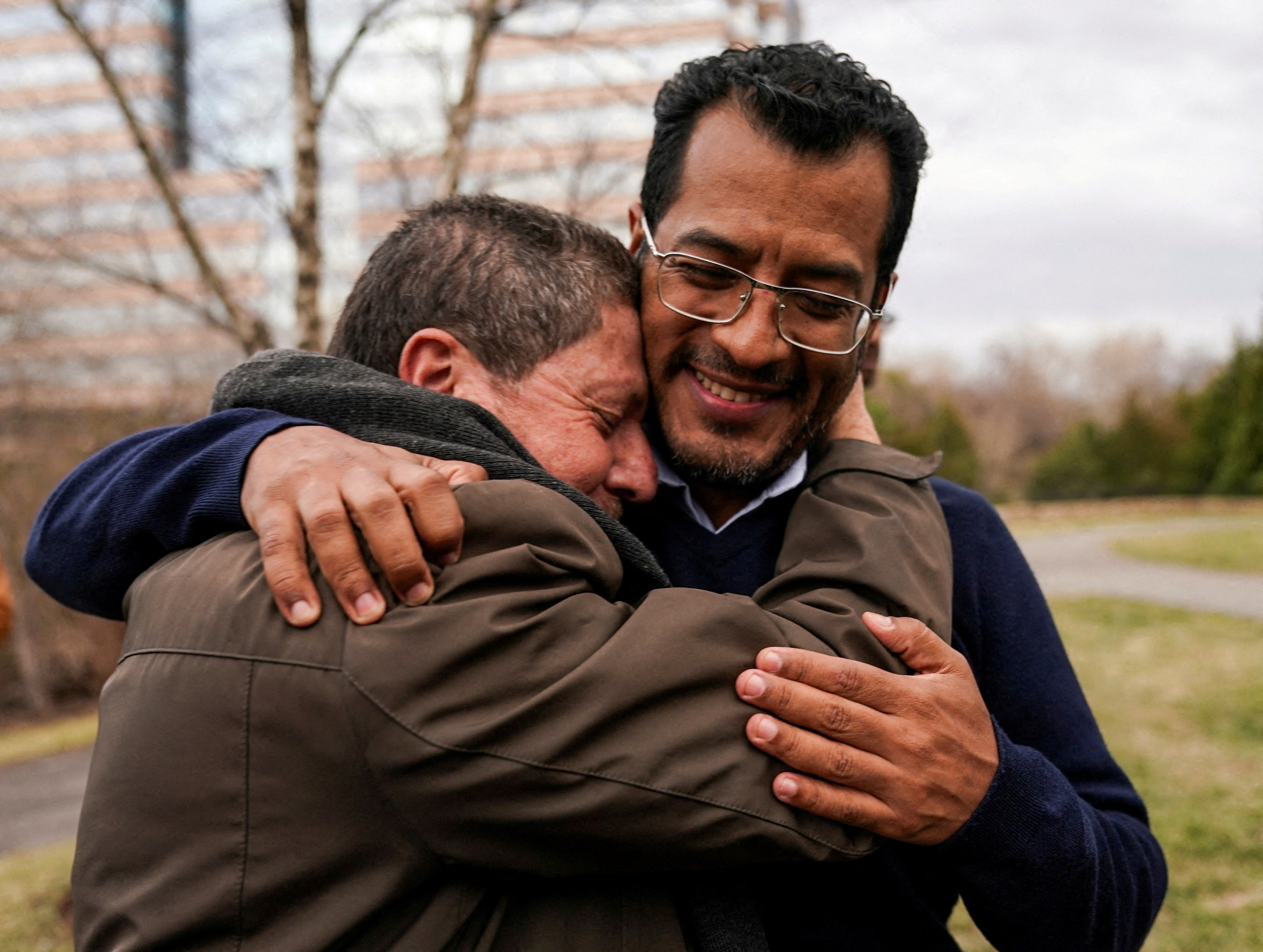 FILE PHOTO: Political prisoners from Nicaragua arrive near Dulles International Airport in Virginia