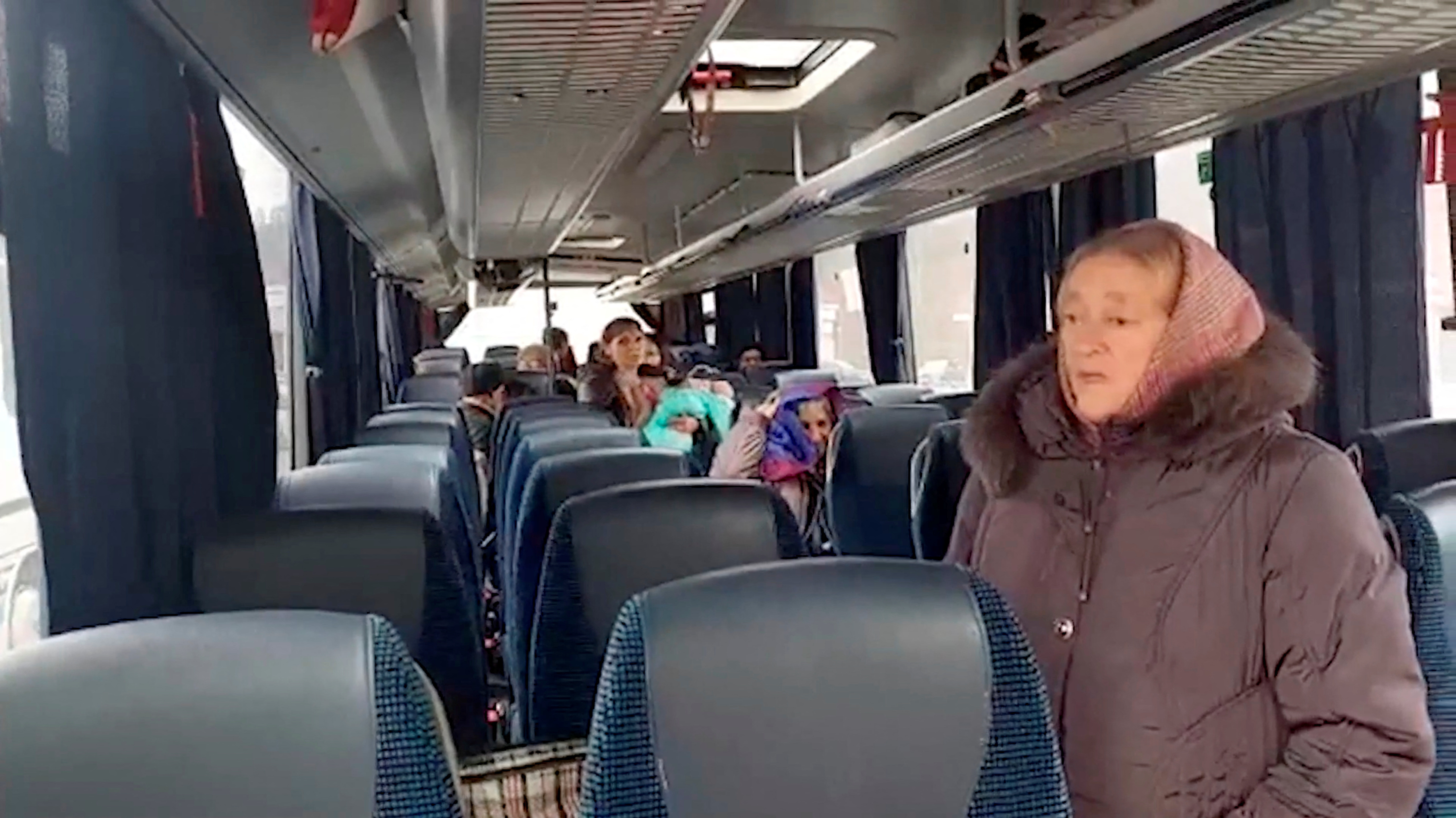 Civilian residents of Russia’s Kursk region held by Ukraine, return home following negotiations.