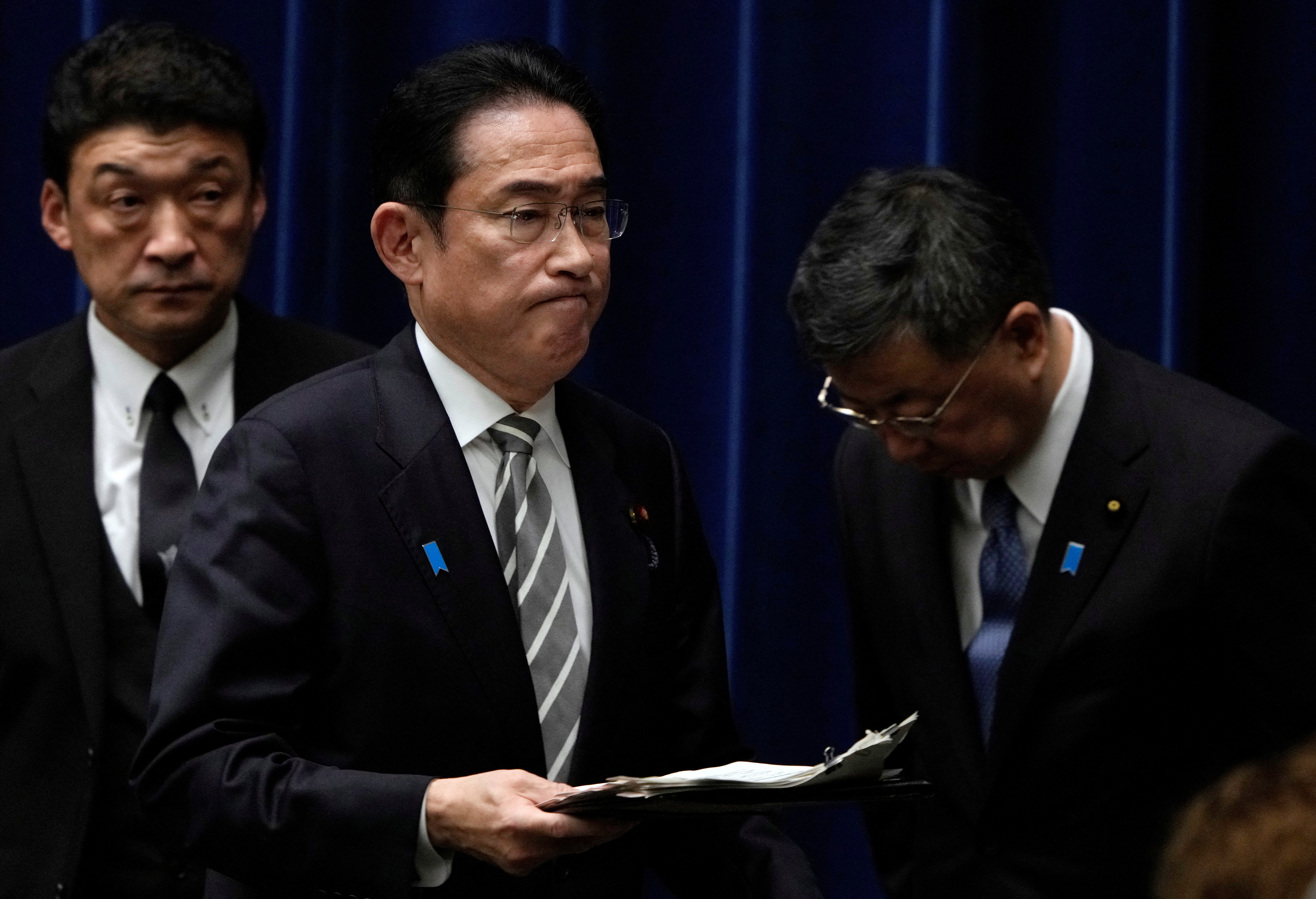 Press conference by Japan's Prime Minister Fumio Kishida, in Tokyo