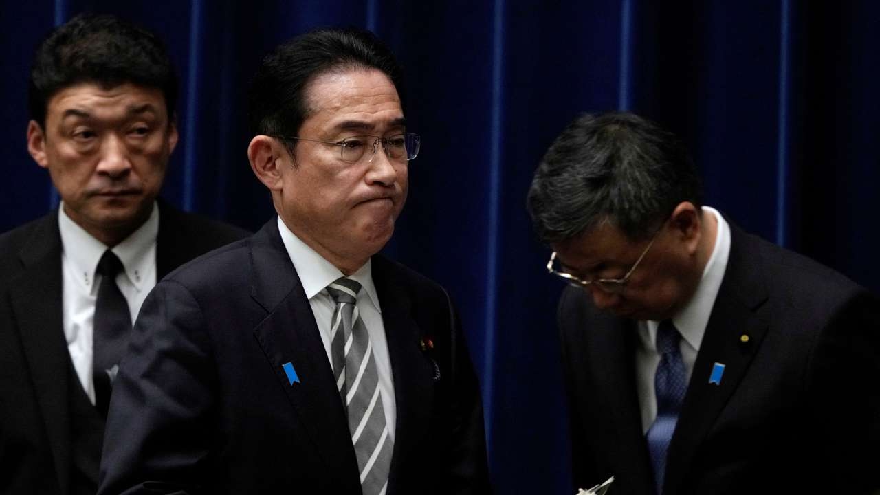 Press conference by Japan's Prime Minister Fumio Kishida, in Tokyo