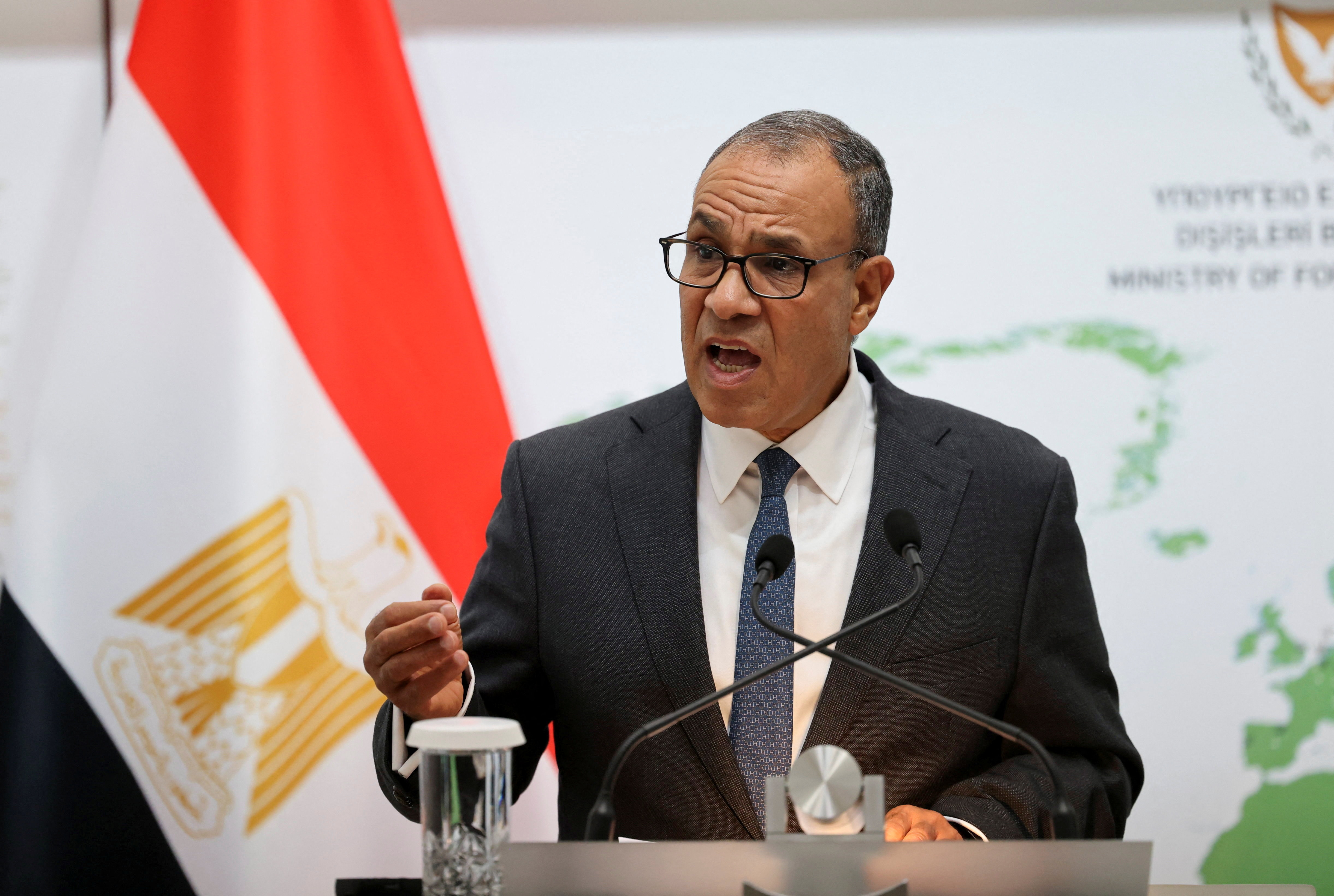 Egyptian Foreign Minister Badr Abdelatty visits Cyprus