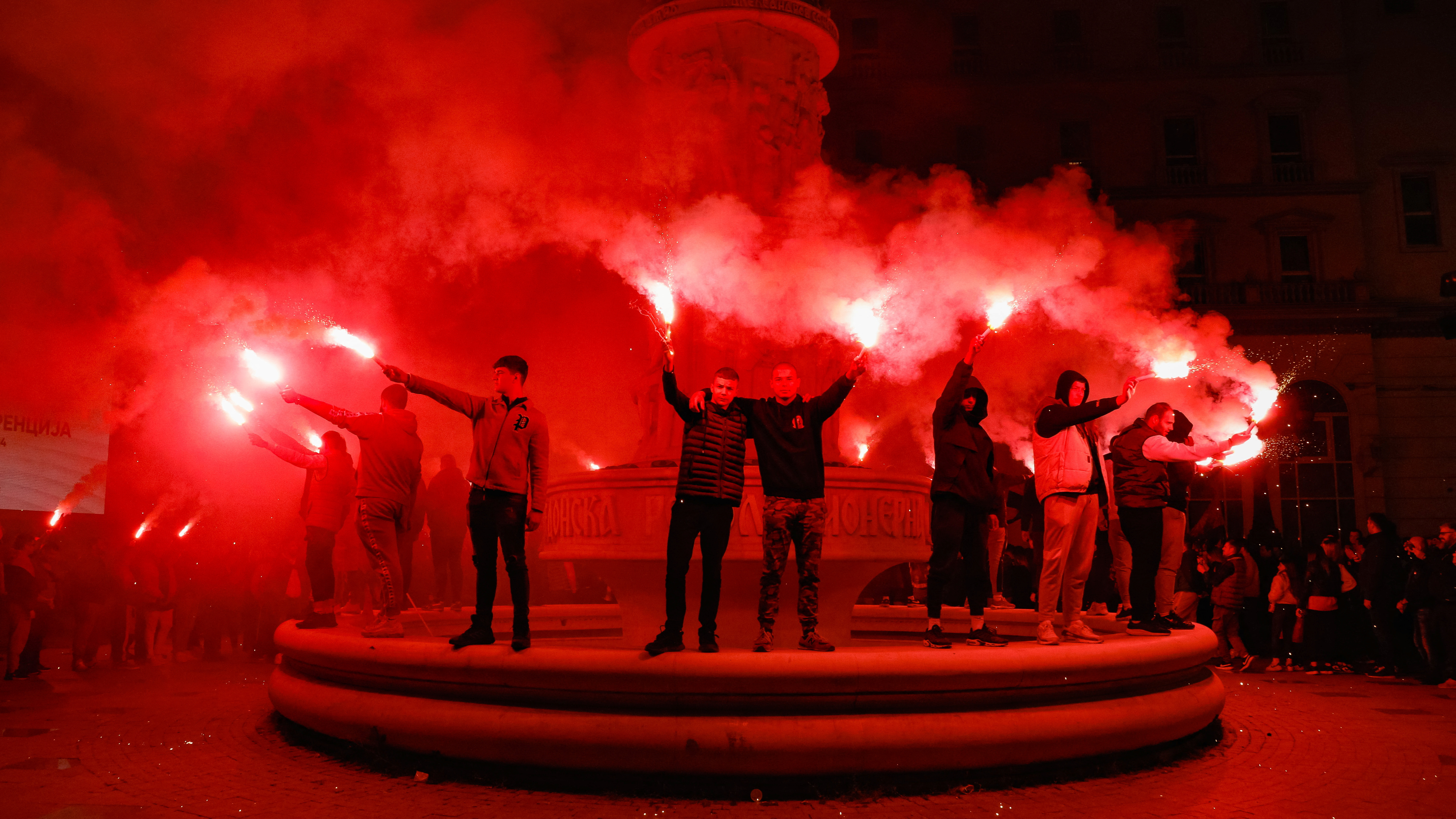 North Macedonia holds first round of presidential elections, in Skopje