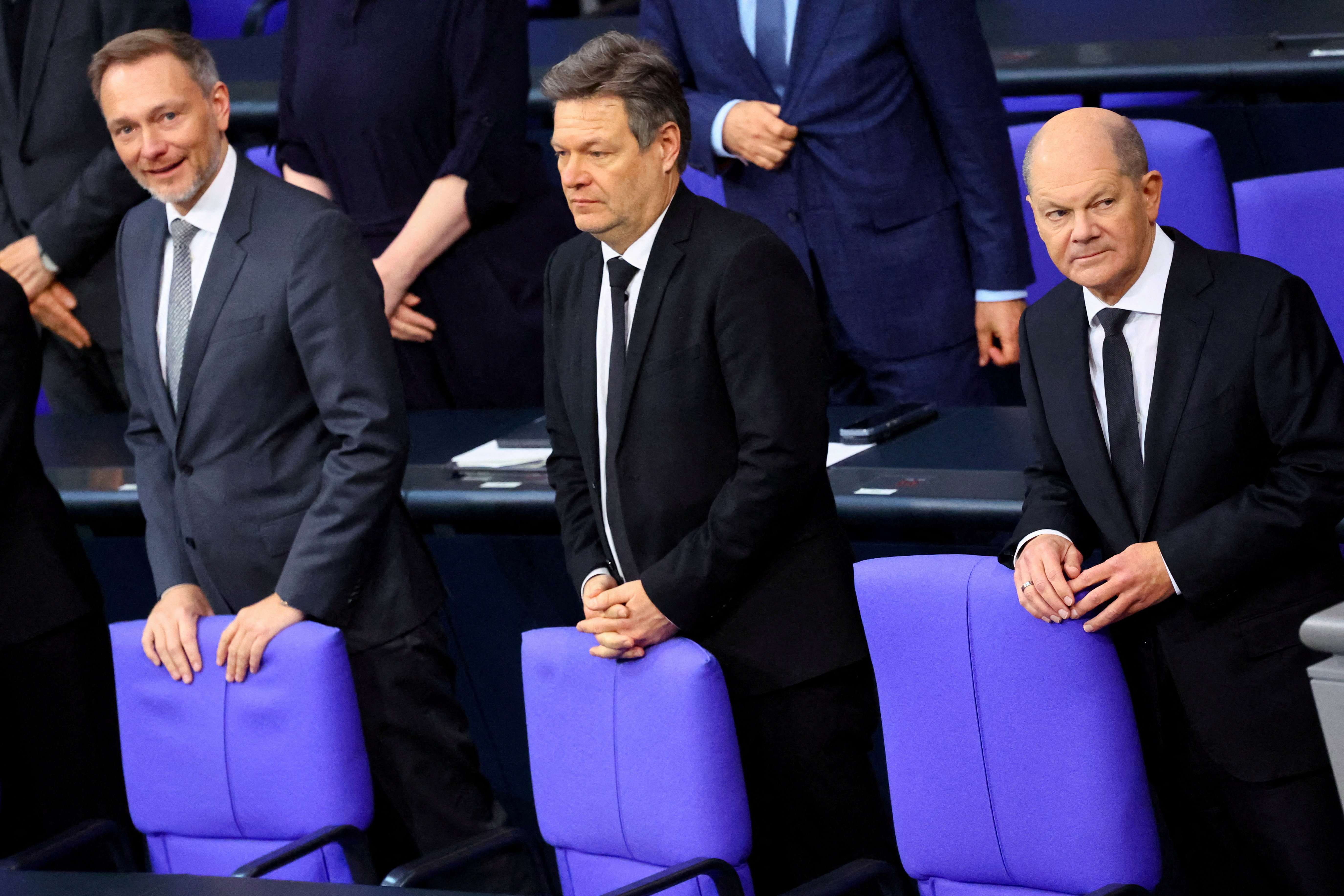 FILE PHOTO: German lower house of parliament, Bundestag's 2024 budget debate, in Berlin