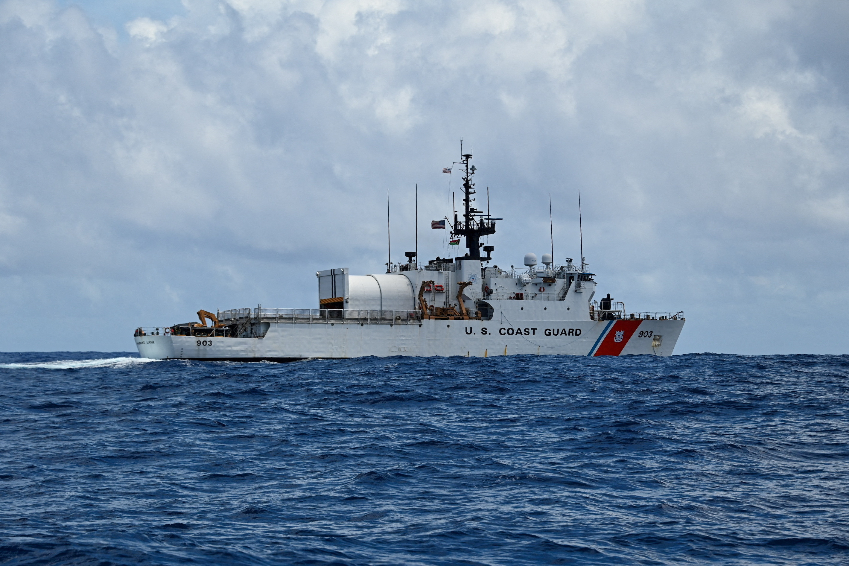 FILE PHOTO: U.S. Coast Guard Cutter Harriet Lane in South Pacific