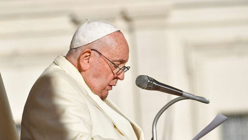 Pope Francis meets people on the day of a weekly audience at the Vatican