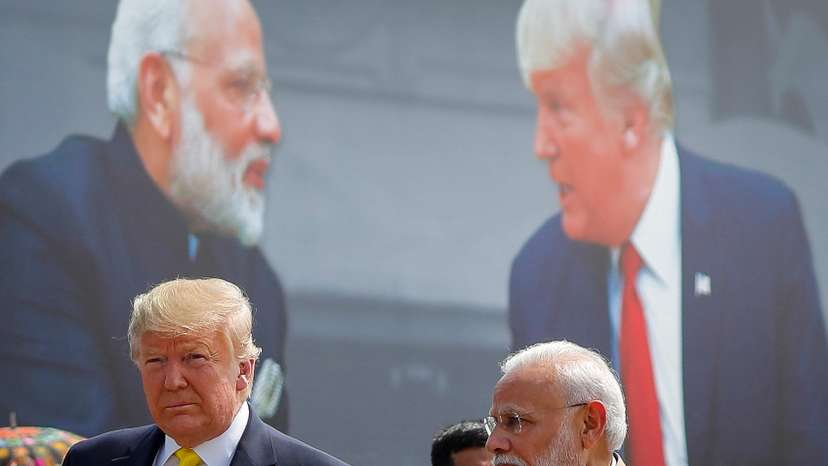 U.S. President Donald Trump visits India