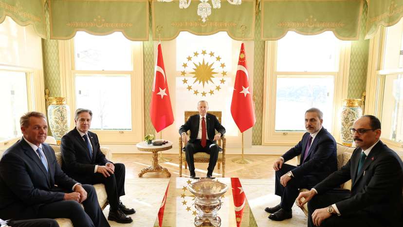 Turkish President Erdogan meets with U.S. Secretary of State Blinken in Istanbul