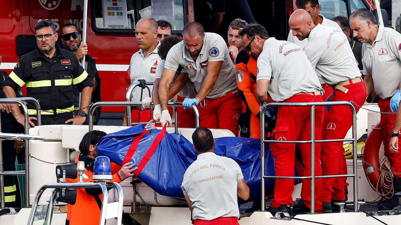 Rescue operations continue after a luxury yacht sank off Sicily