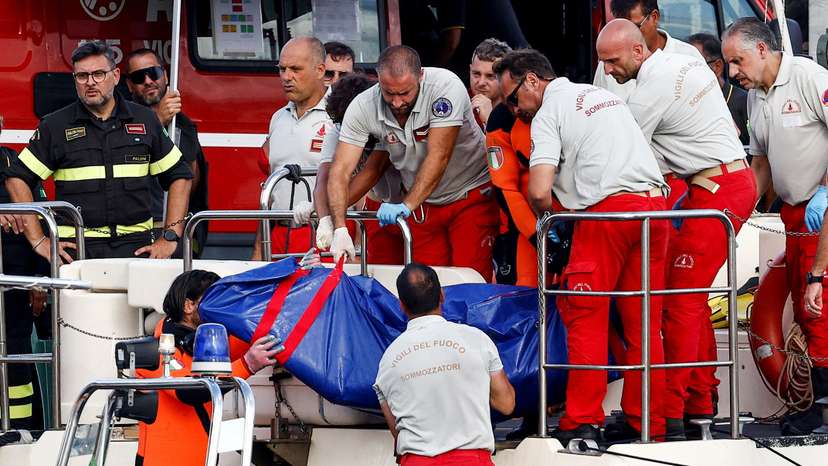 Rescue operations continue after a luxury yacht sank off Sicily