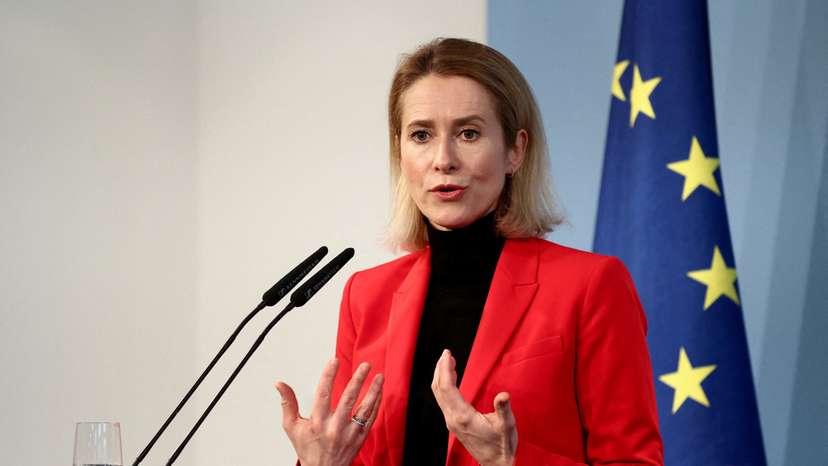 FILE PHOTO: EU's foreign policy chief Kaja Kallas visits Germany