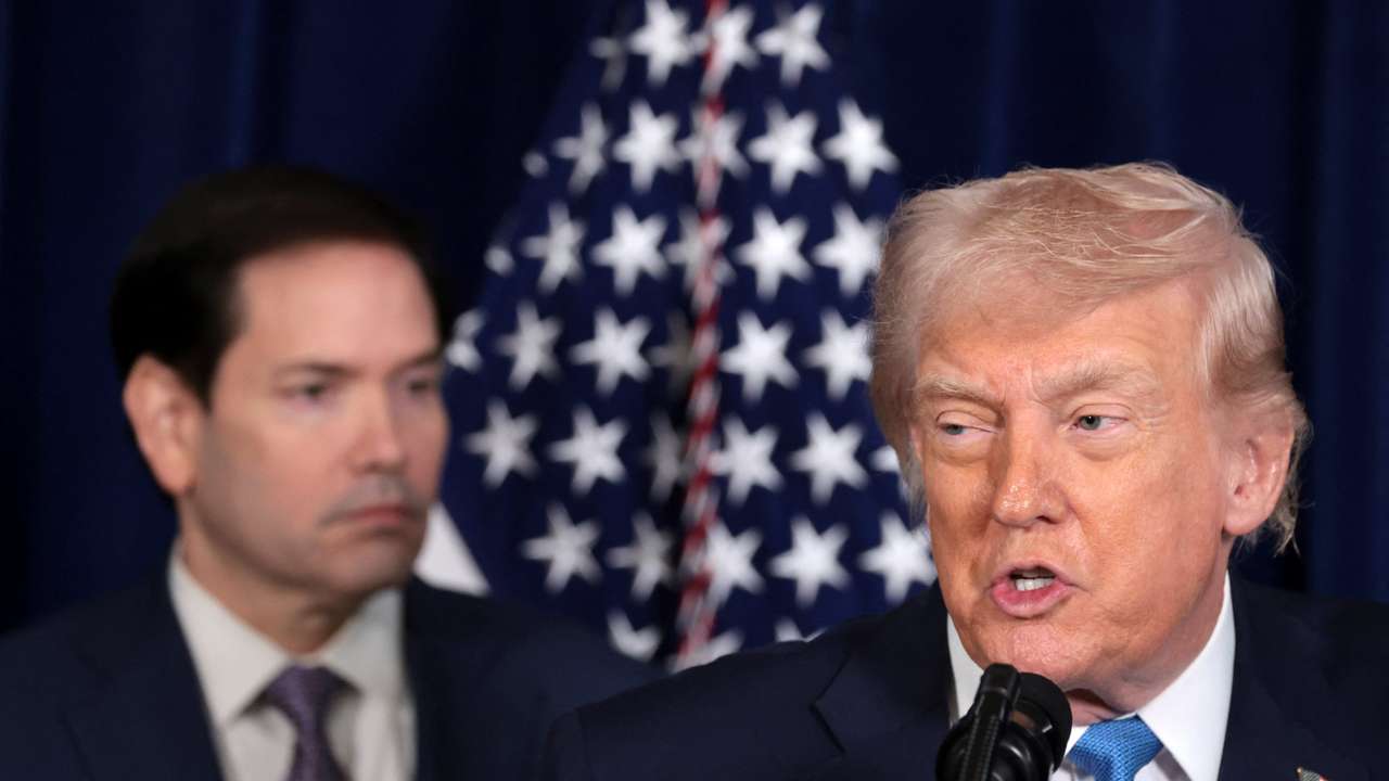 U.S. President Trump holds press conference following U.S. military strike on Venezuela, in Palm Beach