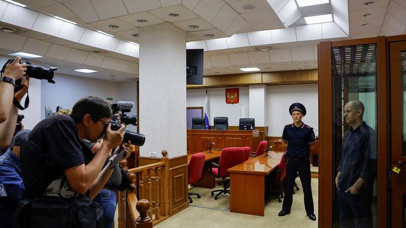 U.S. reporter Gershkovich stands trial in Russia