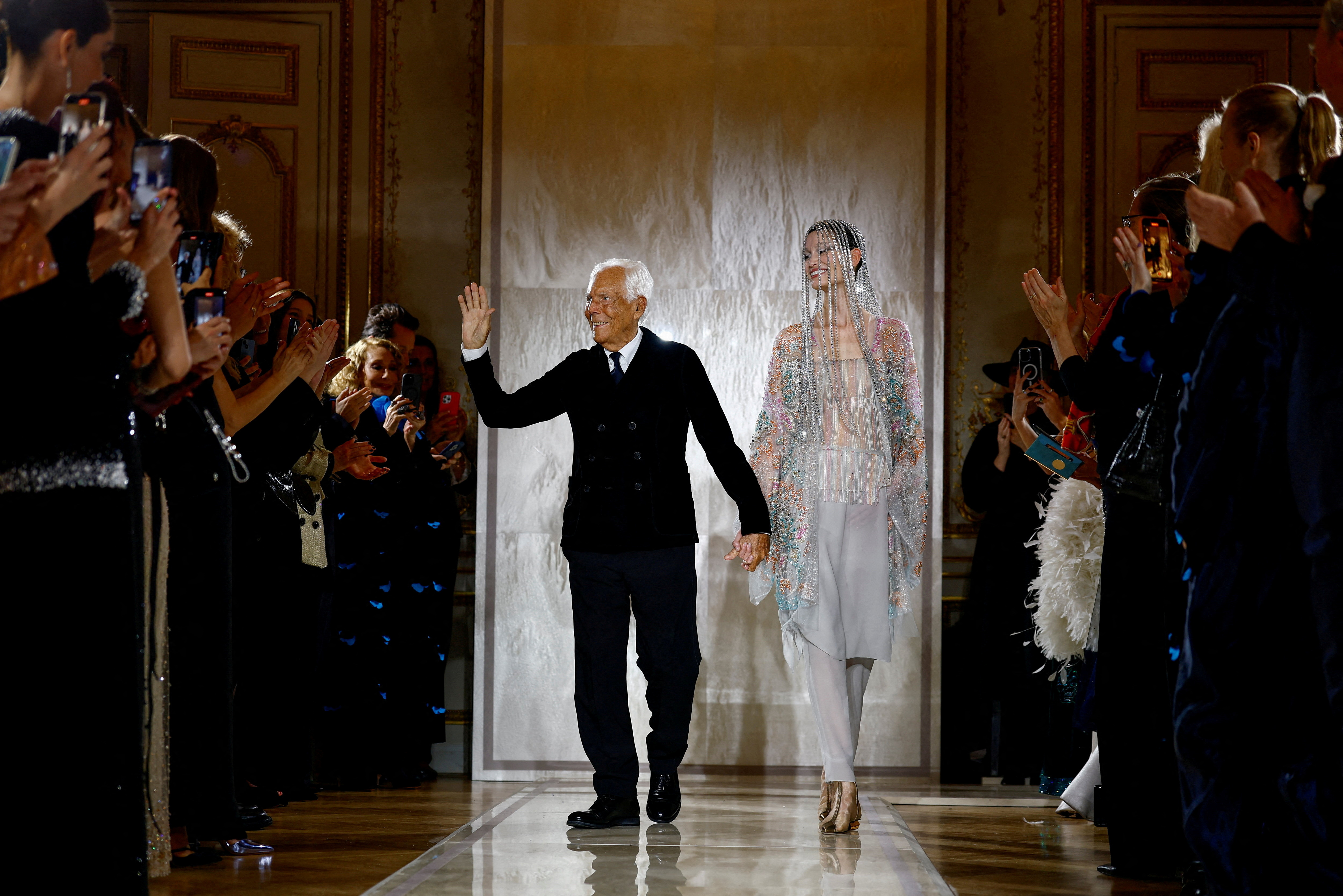 FILE PHOTO: Giorgio Armani Prive Haute Couture Spring/Summer 2025 collection