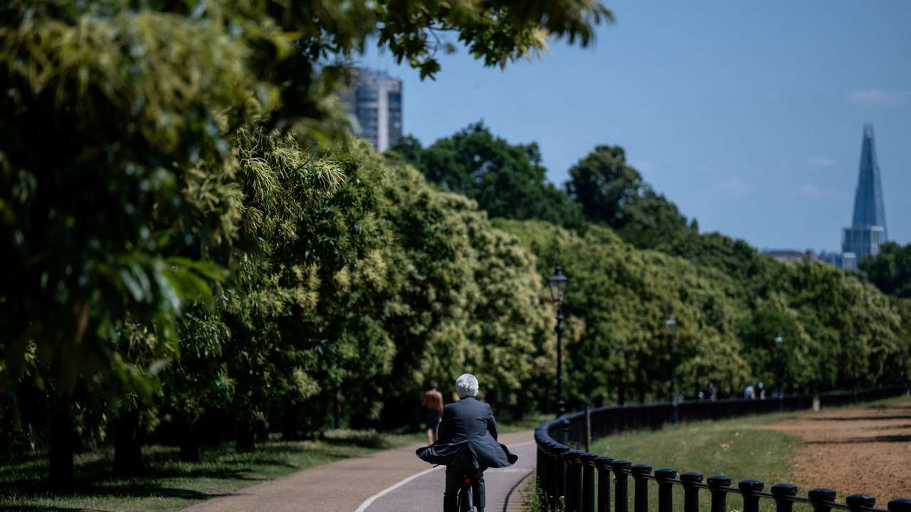 Hot summer day, in London