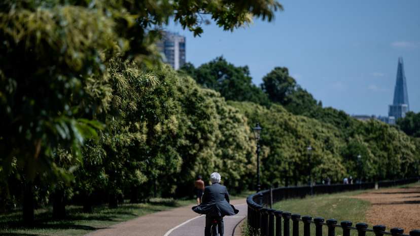 Hot summer day, in London