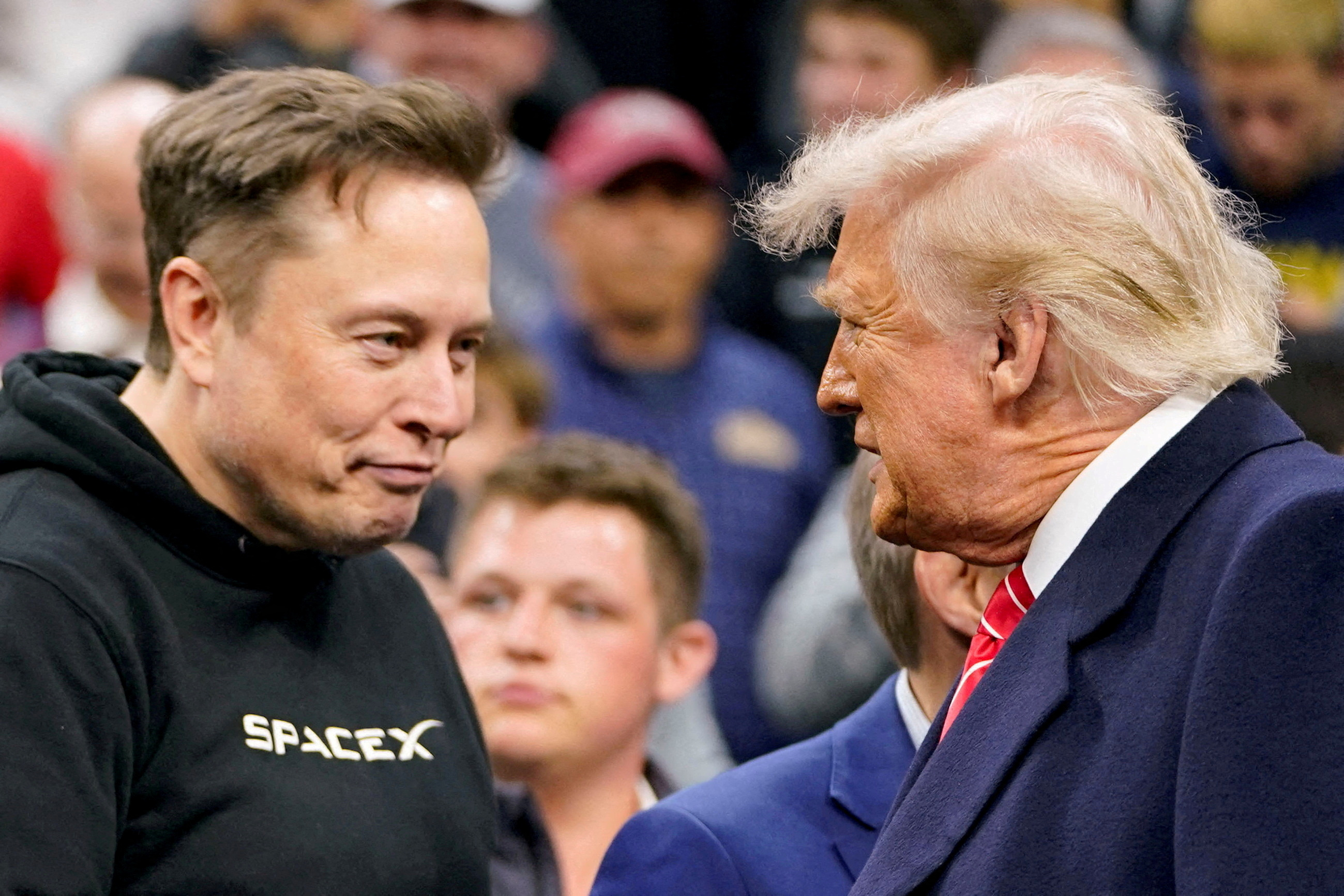 FILE PHOTO: Elon Musk and Donald Trump are shown in Pennsylvania