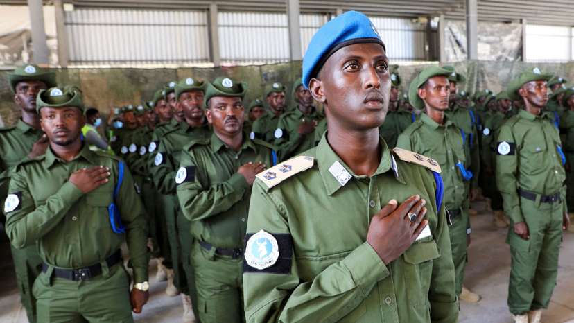 FILE PHOTO: EU-trained Somali special police forces handed over to government to bolster Mogadishu security