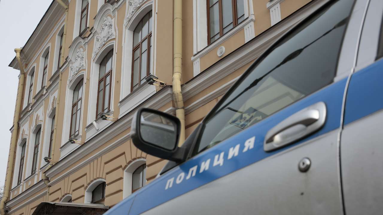 A file photo of a police car in St. Petersburg
