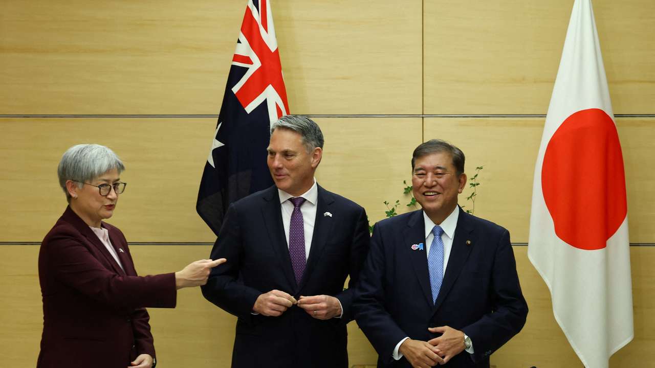 Australian Foreign Minister Penny Wong and Defence Minister Richard Marles meet Japanese Prime Minister Shigeru Ishiba in Tokyo