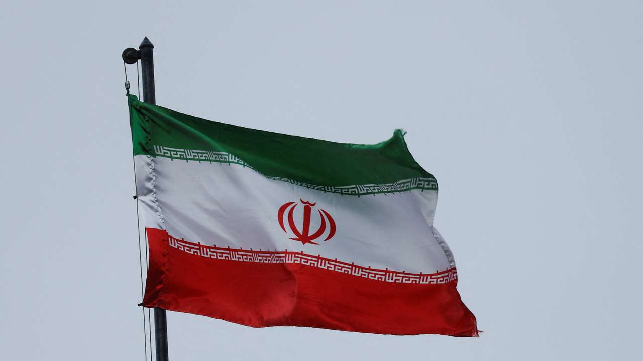 View shows the Iranian embassy in Kyiv