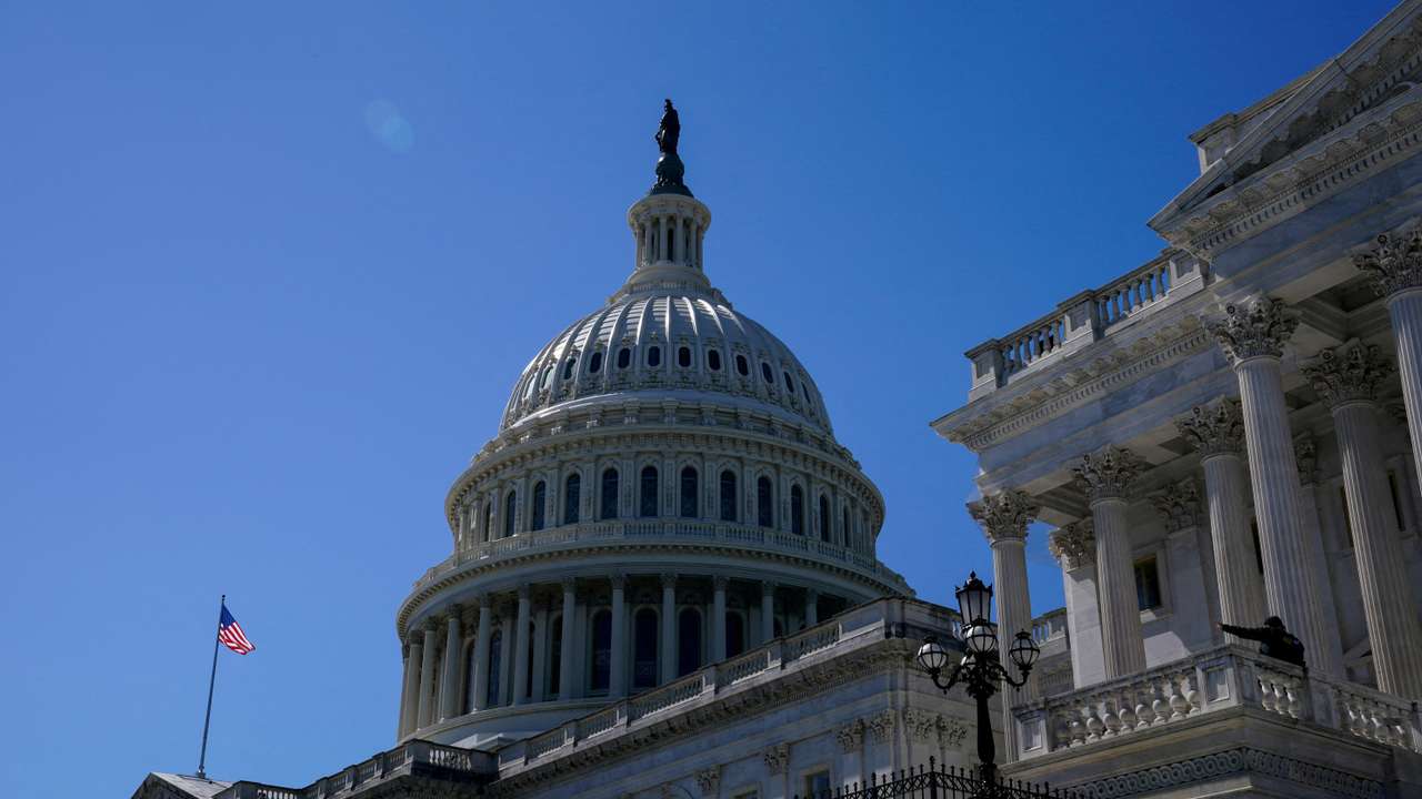 FILE PHOTO: A view of the U.S. Capitol dome in Washington