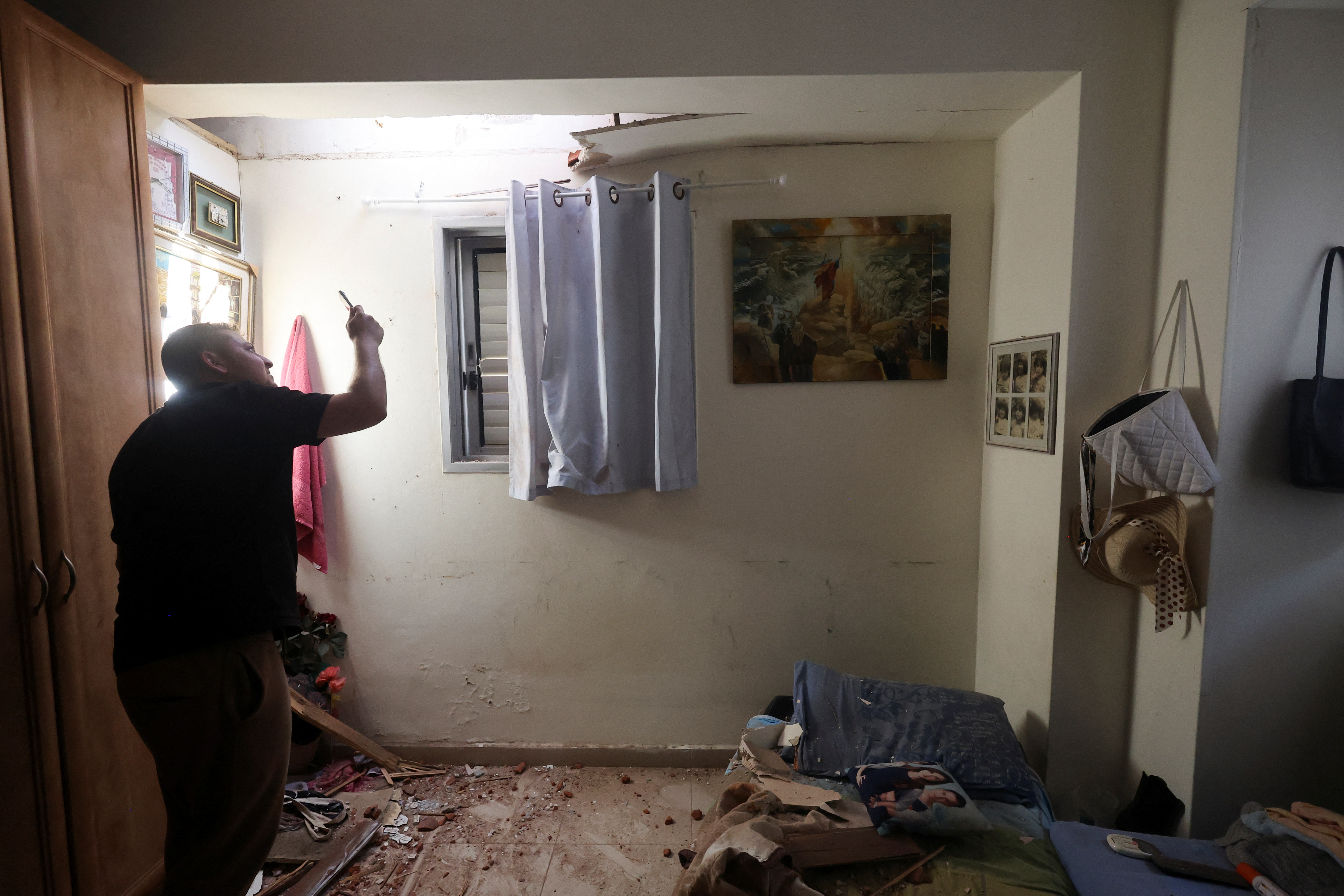 Rockets fired from the Gaza Strip towards Israel