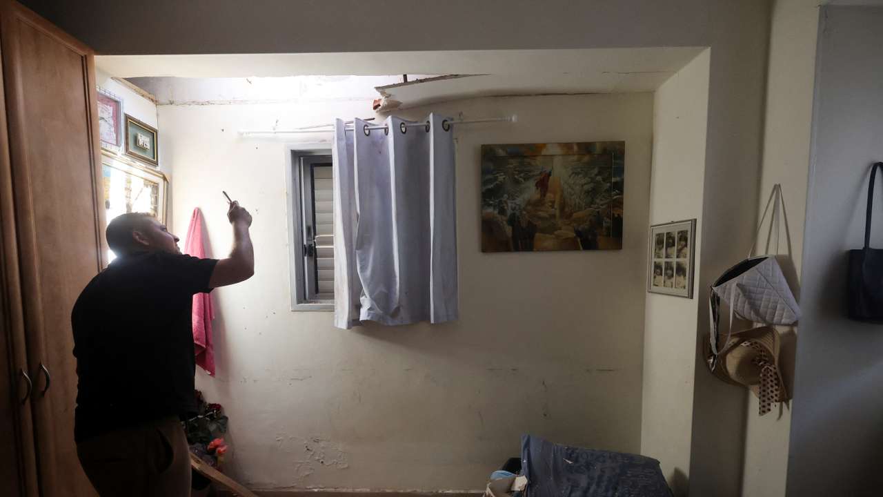 Rockets fired from the Gaza Strip towards Israel