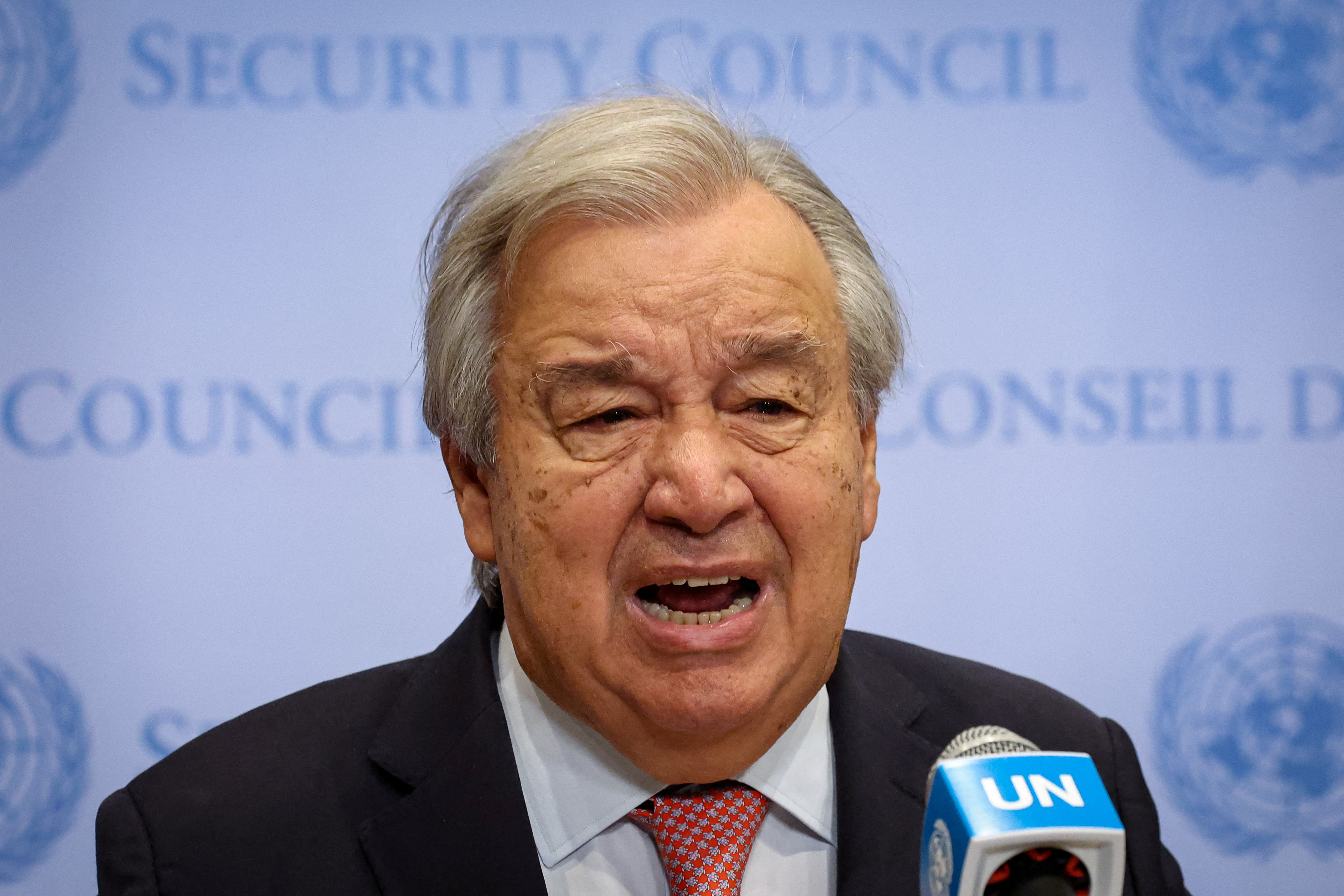United Nations Secretary-General Antonio Guterres speaks at the United Nations Headquarters in New York