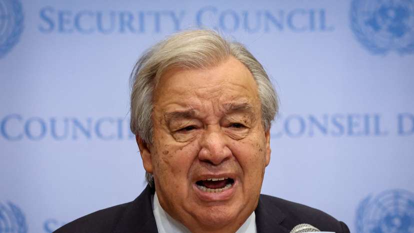 United Nations Secretary-General Antonio Guterres speaks at the United Nations Headquarters in New York
