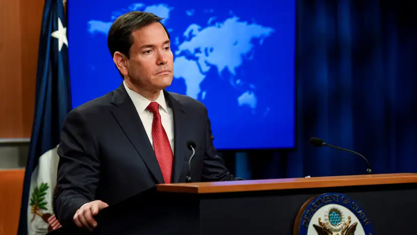 U.S. Secretary of State Rubio holds end-of-year press conference at the State Department in Washington