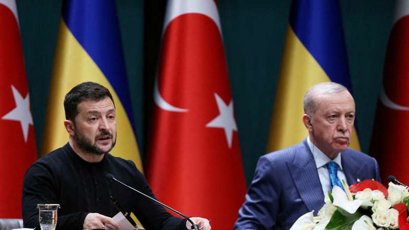 FILE PHOTO: Ukrainian President Volodymyr Zelenskiy visits Turkey
