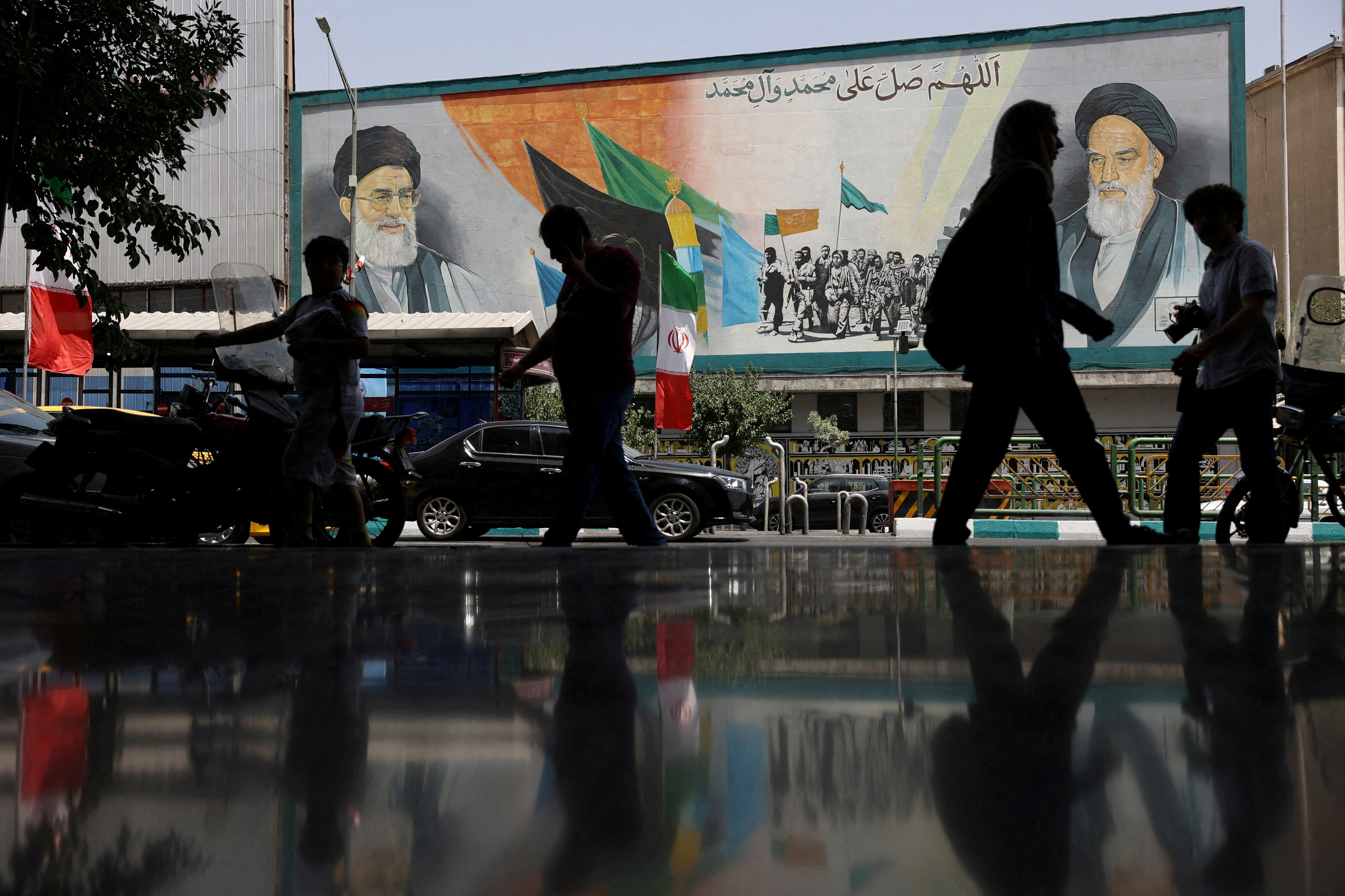 FILE PHOTO: Early hours of ceasefire between Iran and Israel, in Teheran