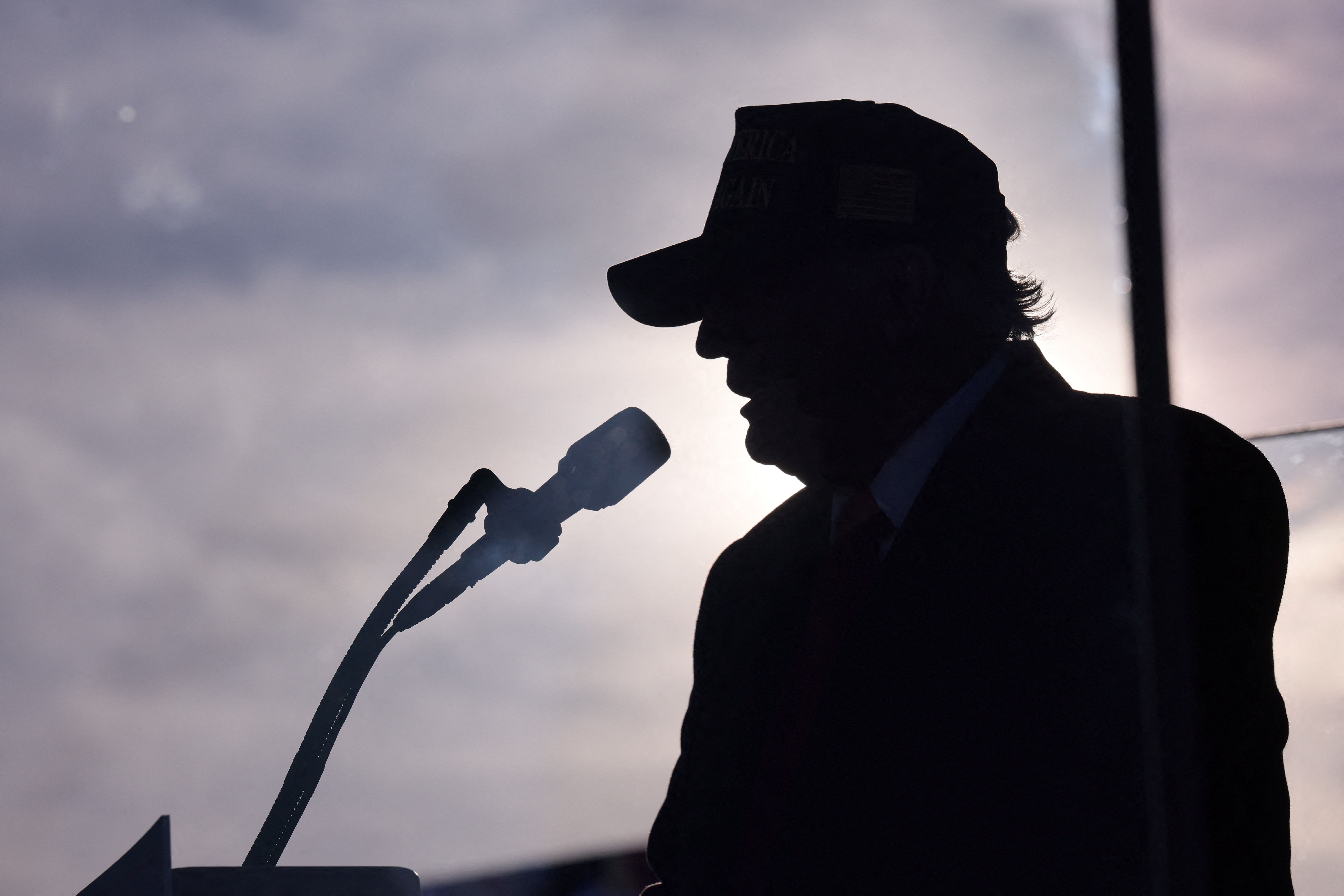 Republican presidential nominee and former U.S. President Trump holds a rally in Kinston, North Carolina