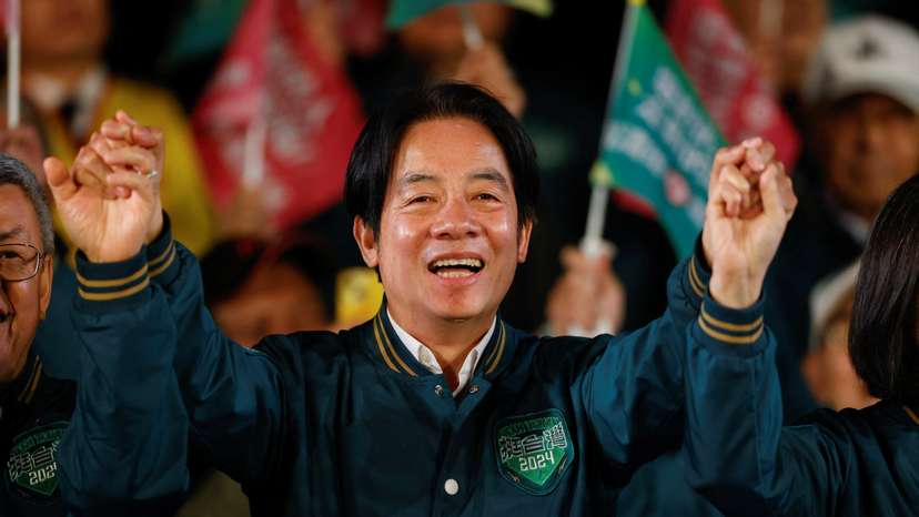 Campaign rally ahead of the elections in Taipei, Taiwan
