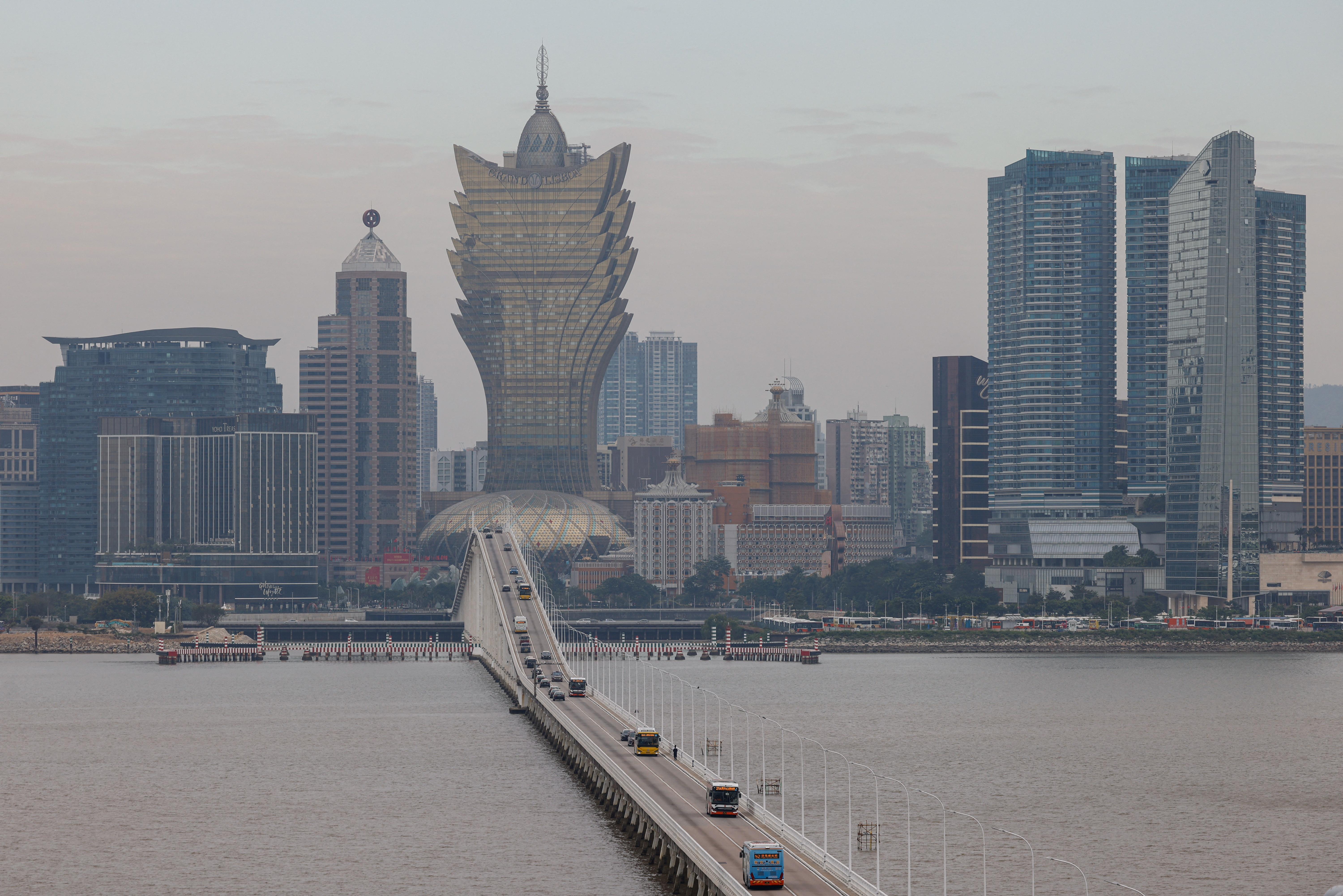 A general view of casinos ahead of Chinese President Xi Jinping’s visit to mark the 25th anniversary of Macau’s handover, in Macau
