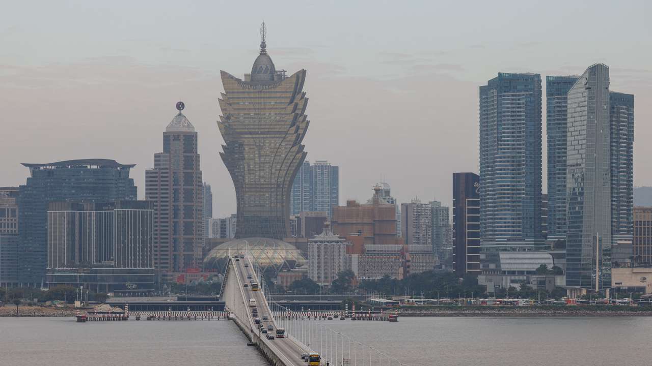 A general view of casinos ahead of Chinese President Xi Jinping’s visit to mark the 25th anniversary of Macau’s handover, in Macau