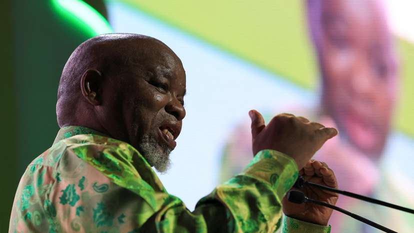 South African Minister of Mineral Resources and Energy, Gwede Mantashe attends the Investing in African Mining Indaba, in Cape Town