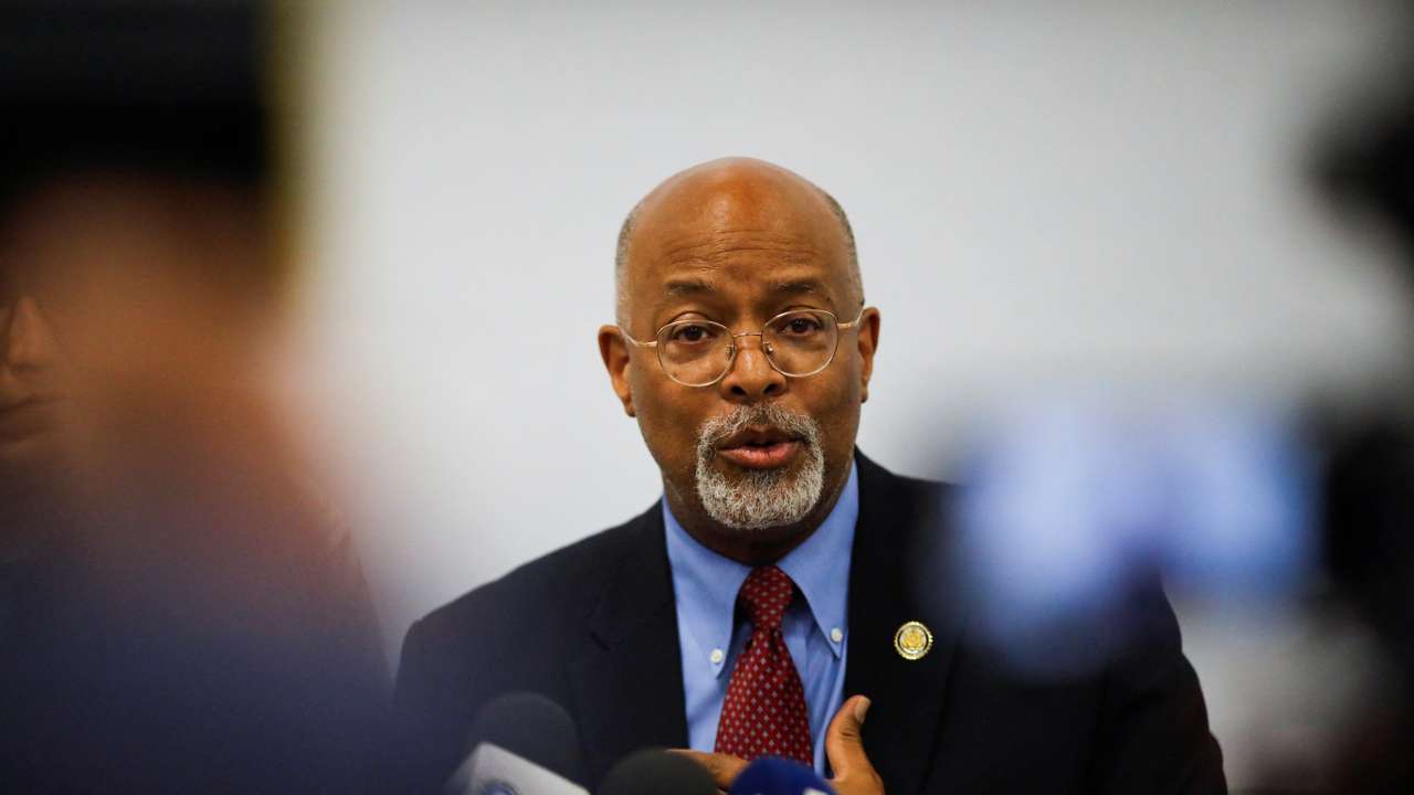 FILE PHOTO: U.S. Representative Glenn Ivey (D-MD) advocates for the release of Abrego during visit to El Salvador